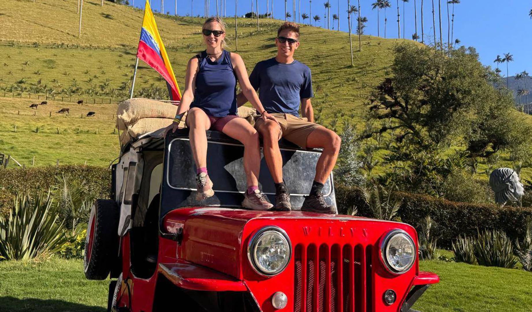 Andrea Martínez de Morentin y su marido, Jacint Puig