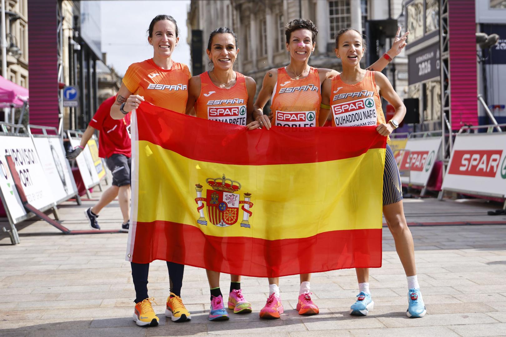 El equipo femenino español de maratón, bronce en el Europeo
