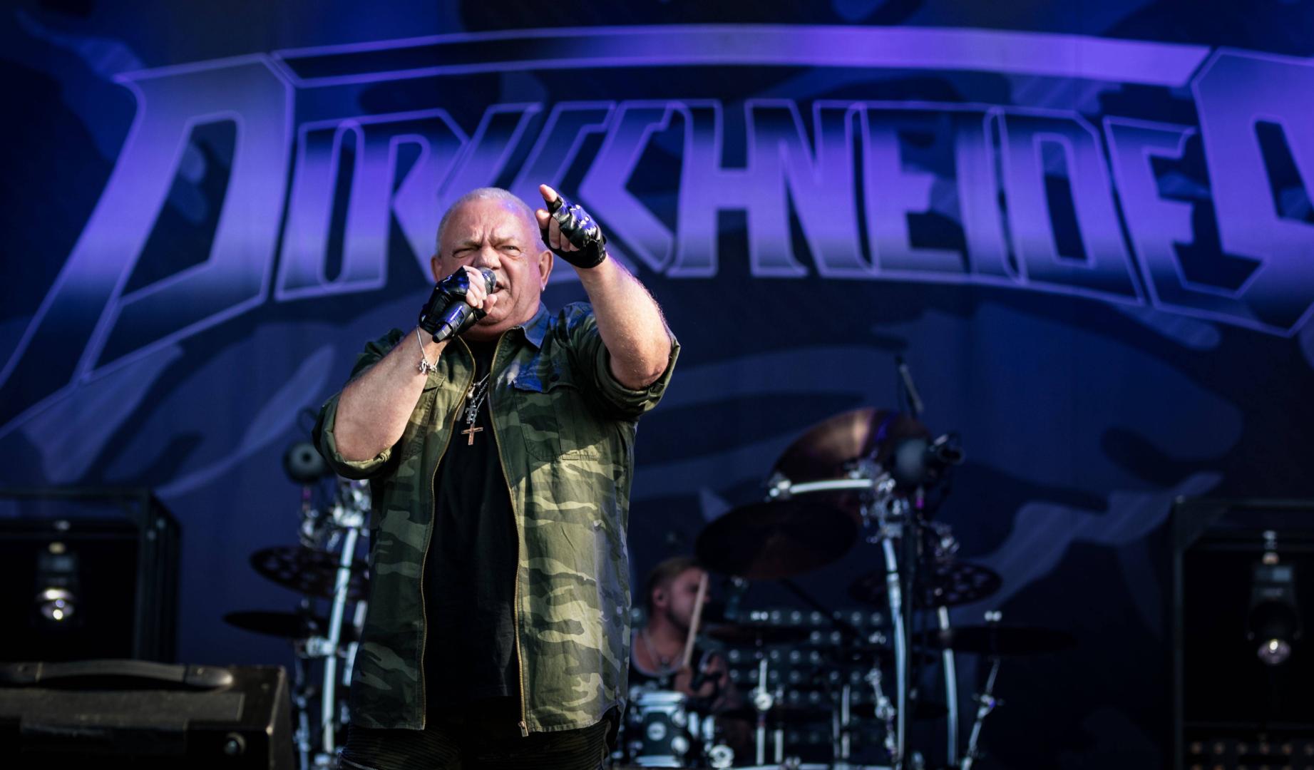 Udo Dirkscheider, durante un concierto de la banda denominada con su apellido