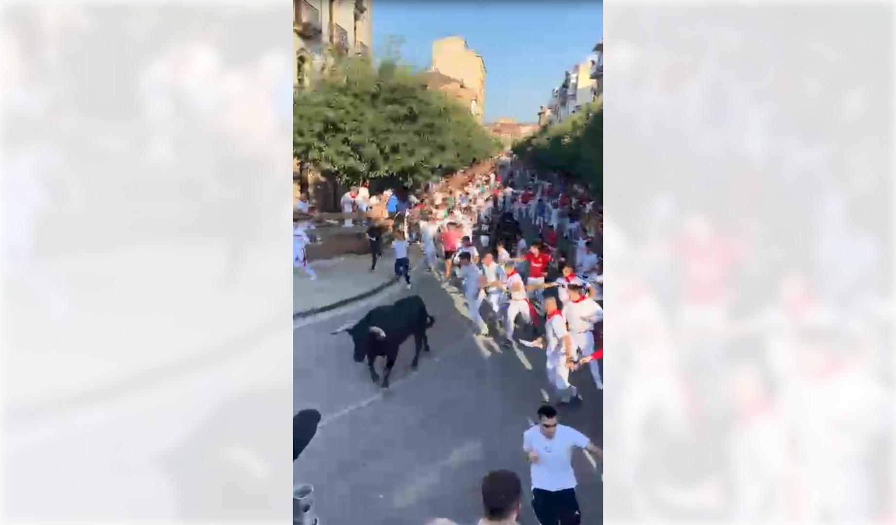 Vídeo del tercer encierro de las fiestas de Tafalla