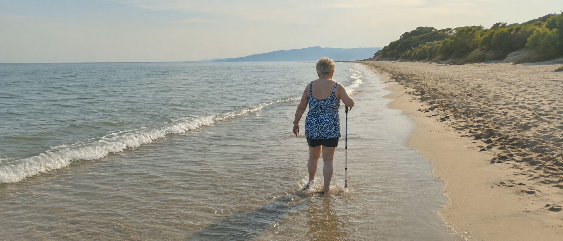 El paseo vespertino por la playa
