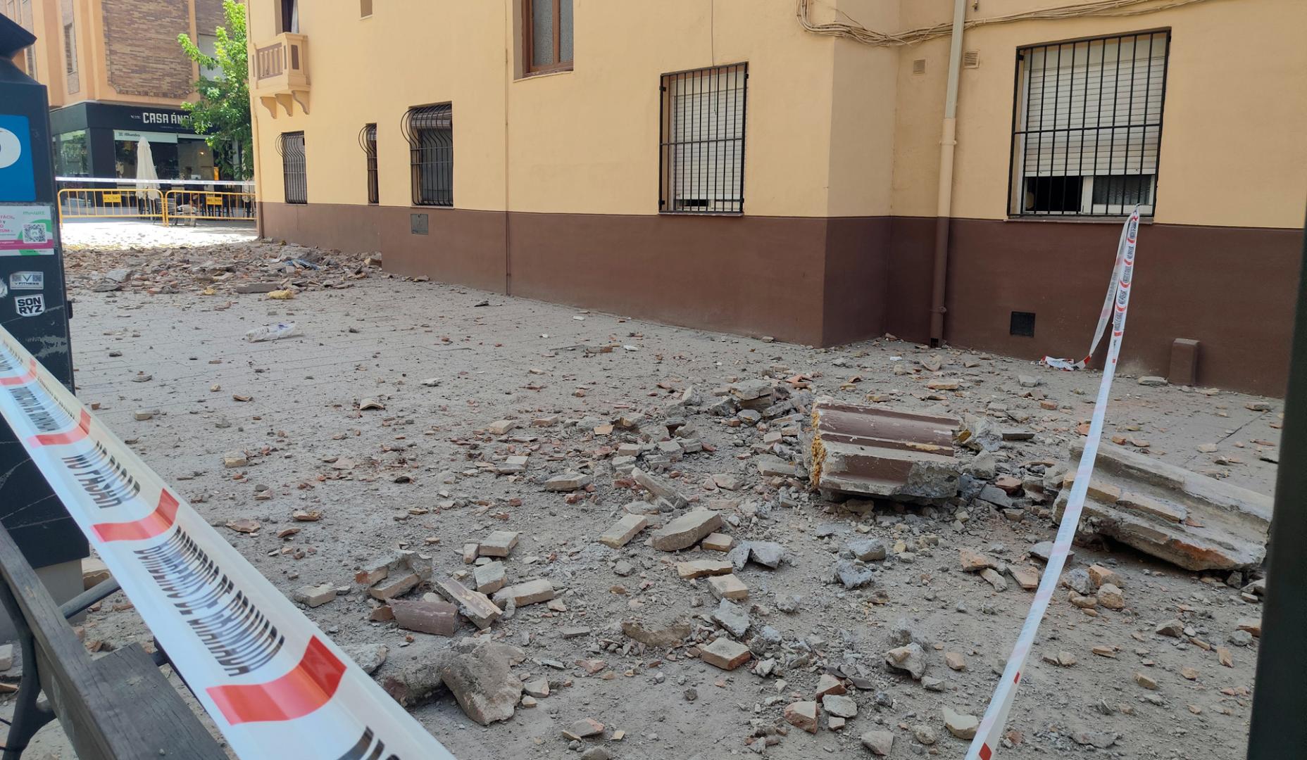 Daños causados por el terremoto que afectó el martes a la ciudad de Granada
