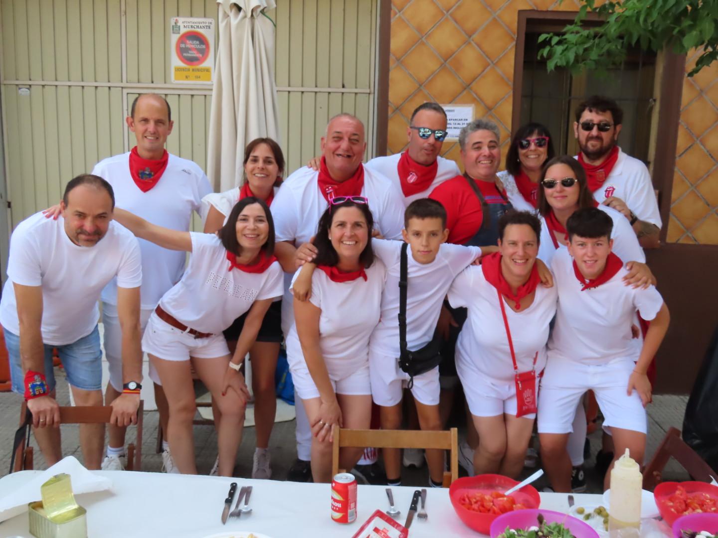 Integrantes de la peña El Sofocón, ganadora del Concurso de Ranchos de Murchante