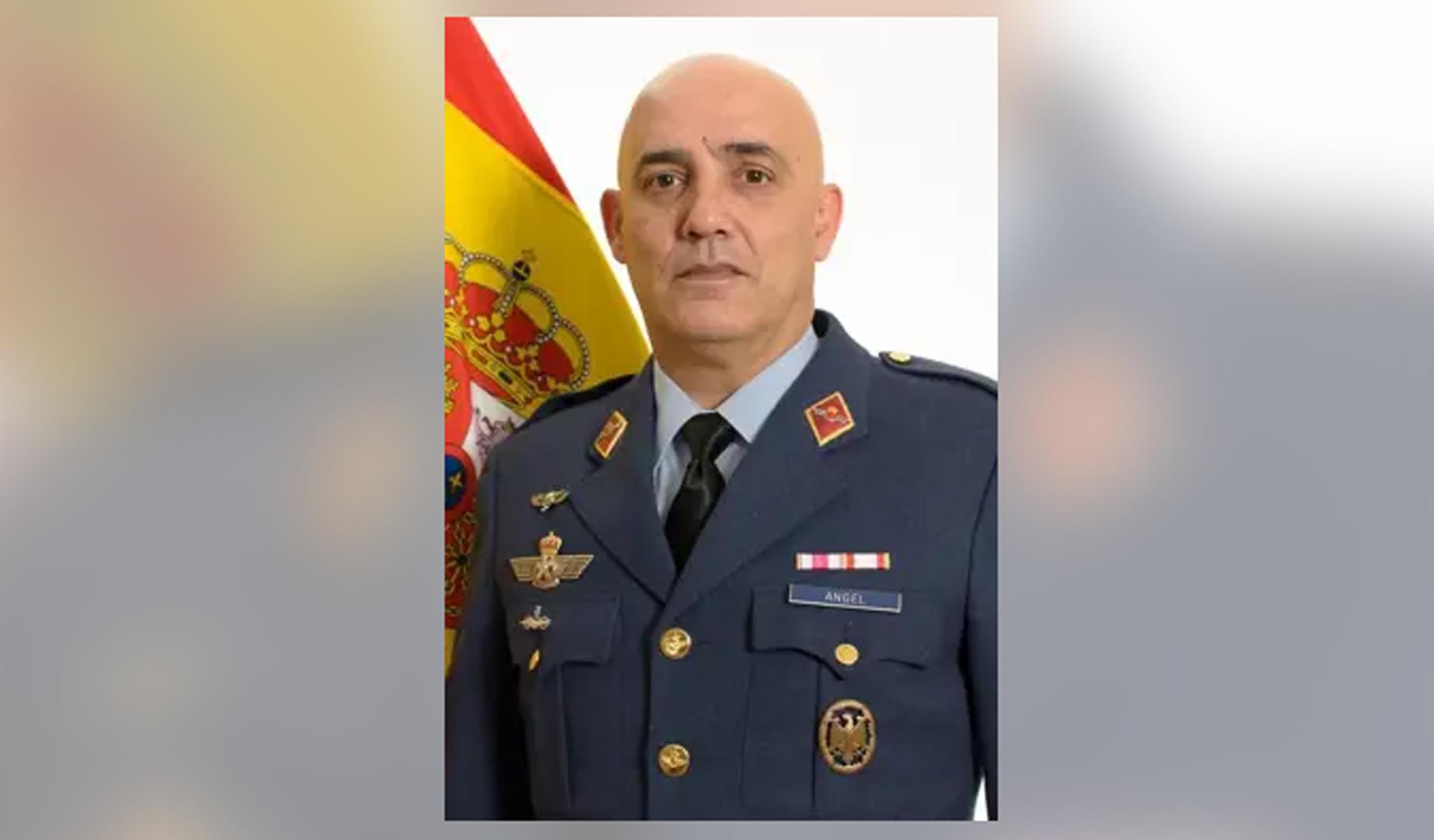 El subteniente José Ángel Fernández del 43 Grupo del Ejército del Aire y del Espacio
