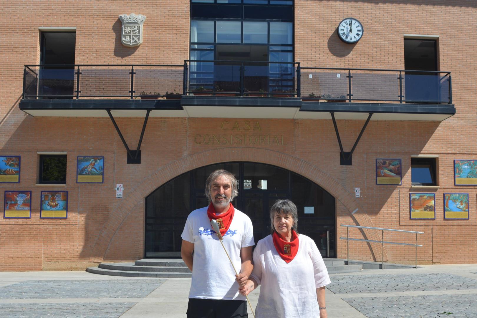 Javier Martínez Elvira y Pilar Aznal Uzqueda, alcalde y primera teniente de alcalde