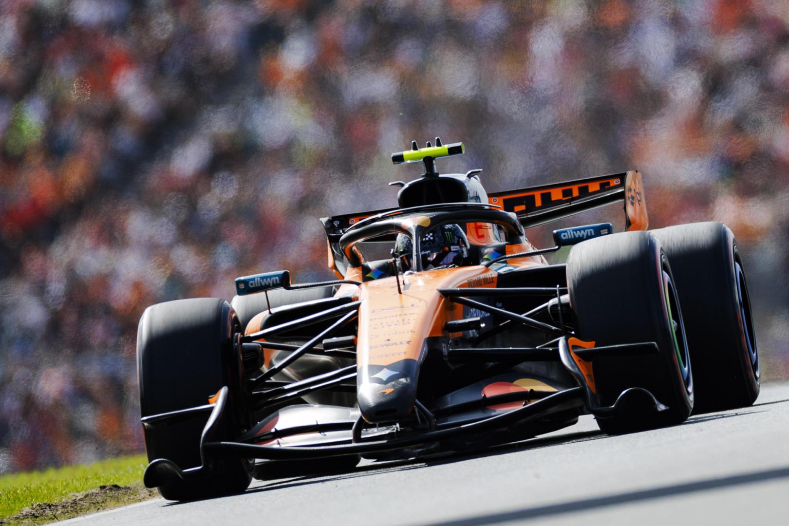 Lando Norris, durante la clasificación en el GP de Países Bajos