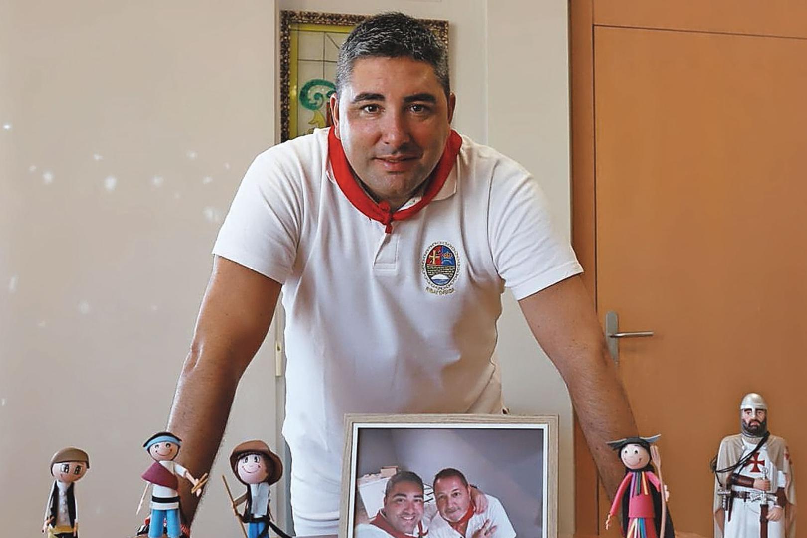 Tirso Calvo, alcalde de Ribaforada, en el Ayuntamiento del municipio