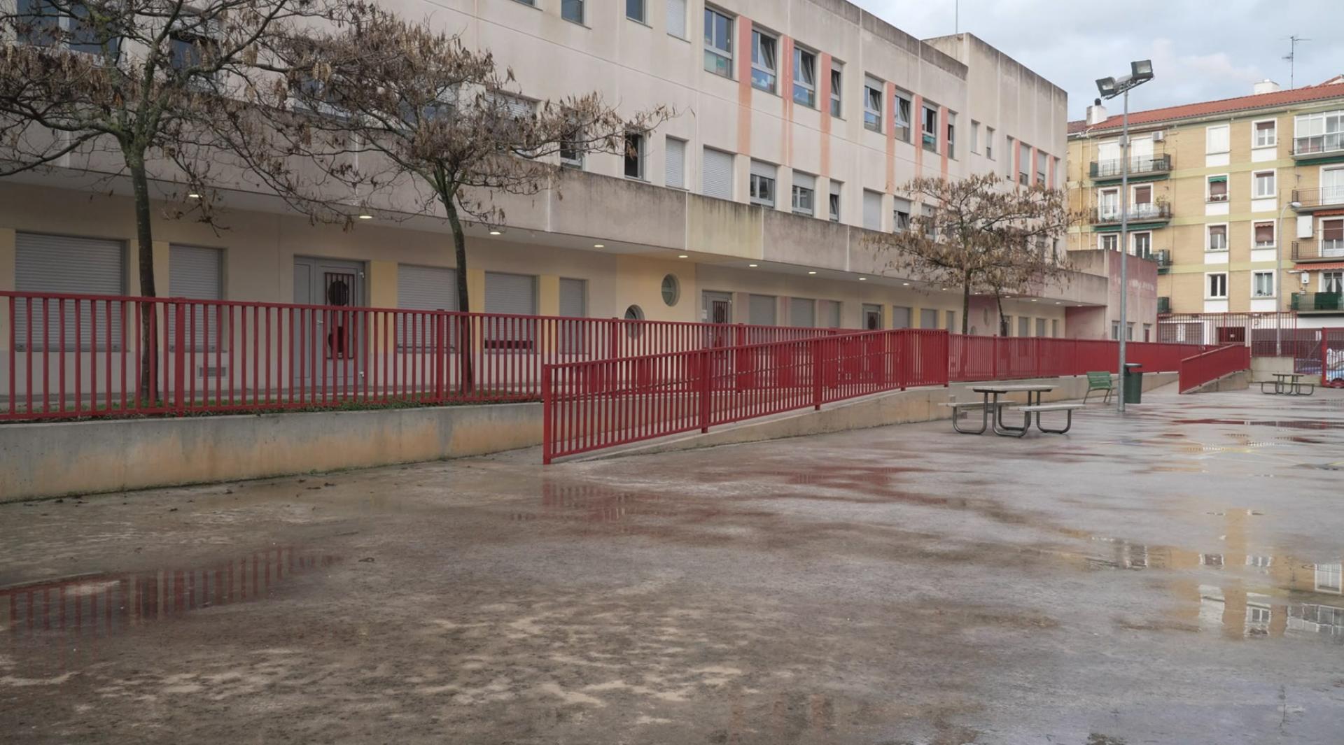 Imagen del patio del CPEIP Rochapea