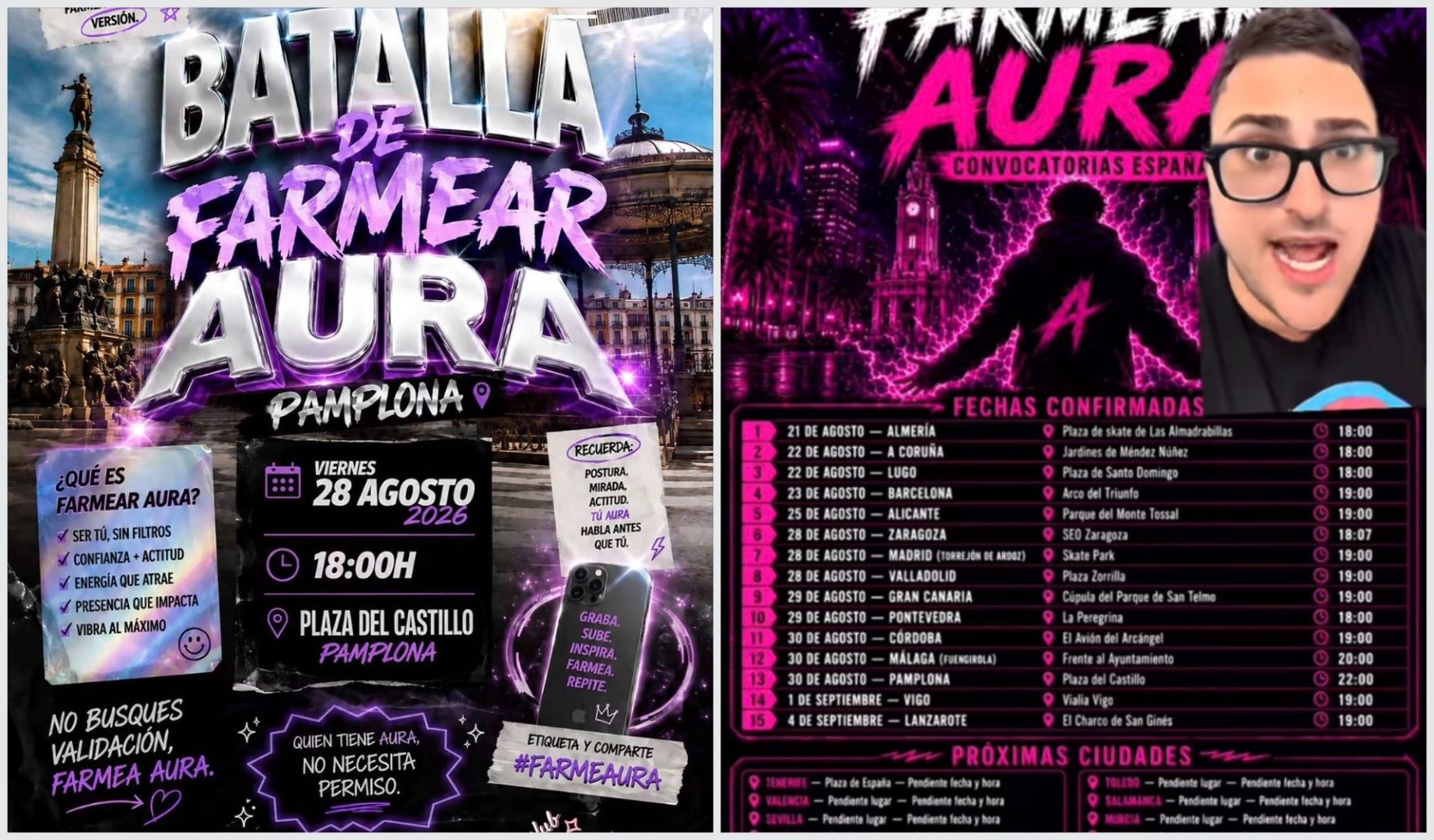 Carteles que anuncian las ciudades y fechas de las batallas en toda España