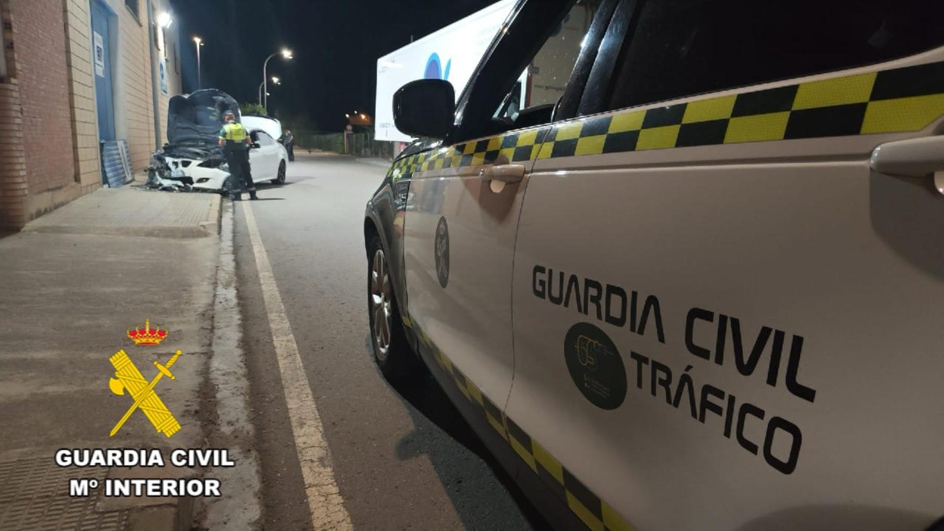 Imagen del estado en el que quedó el vehículo siniestrado