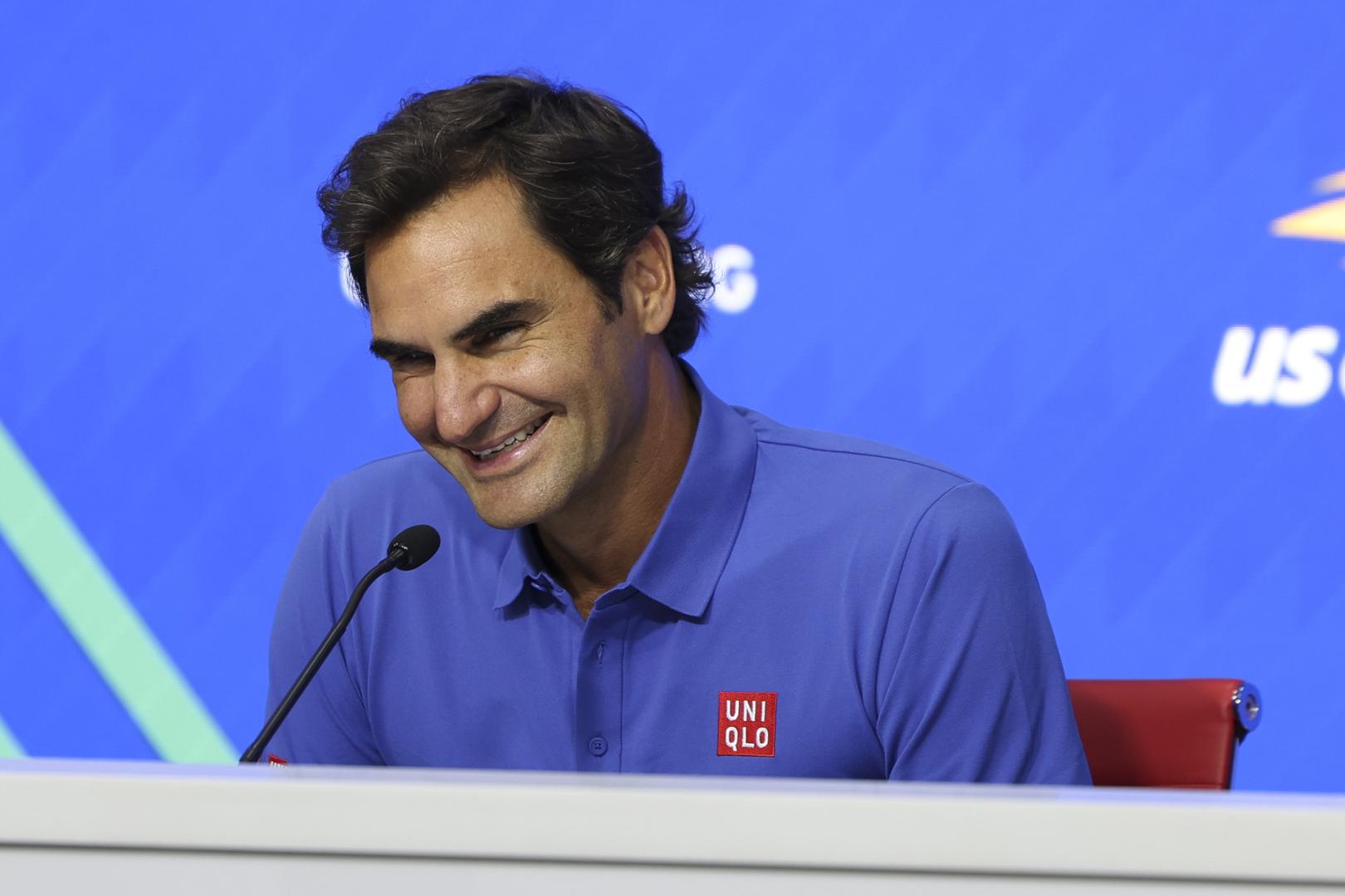 Roger Federer, en comparecencia de prensa en Nueva York