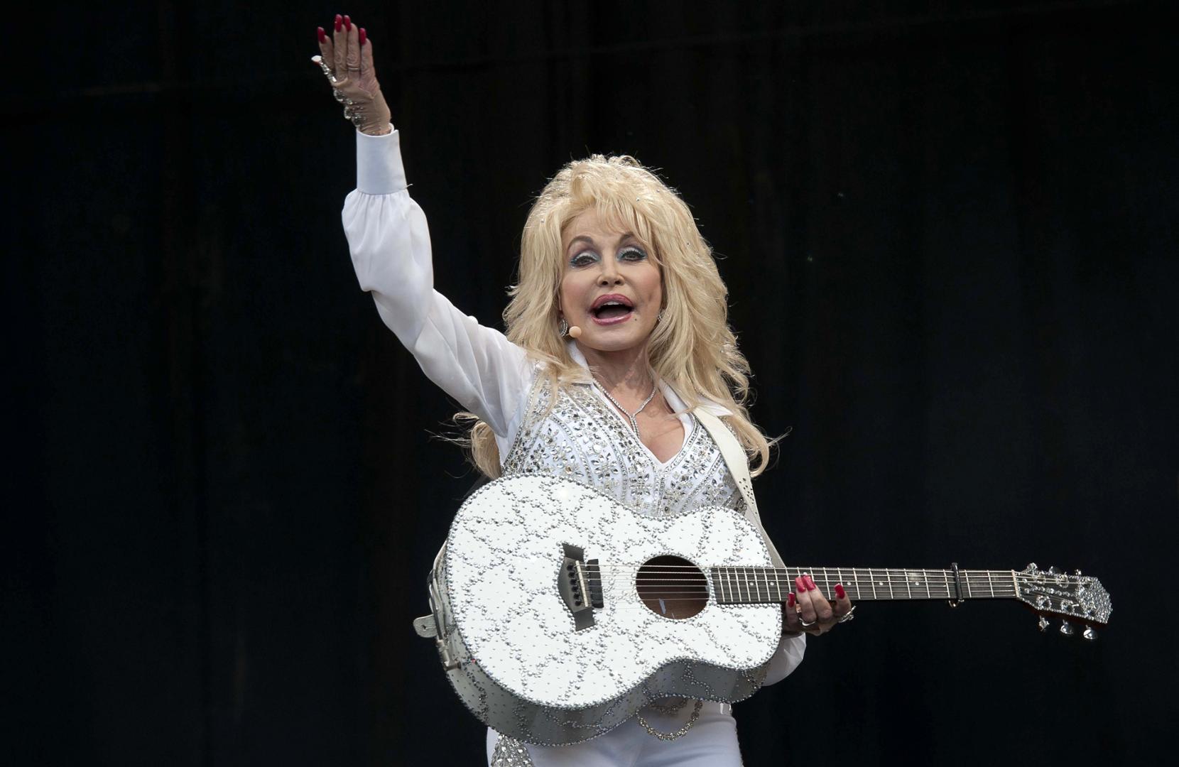 Dolly Parton, en un concierto en 2014
