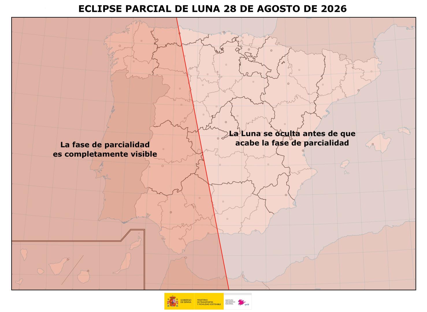 Mapa eclipse lunar 28 de agosto
