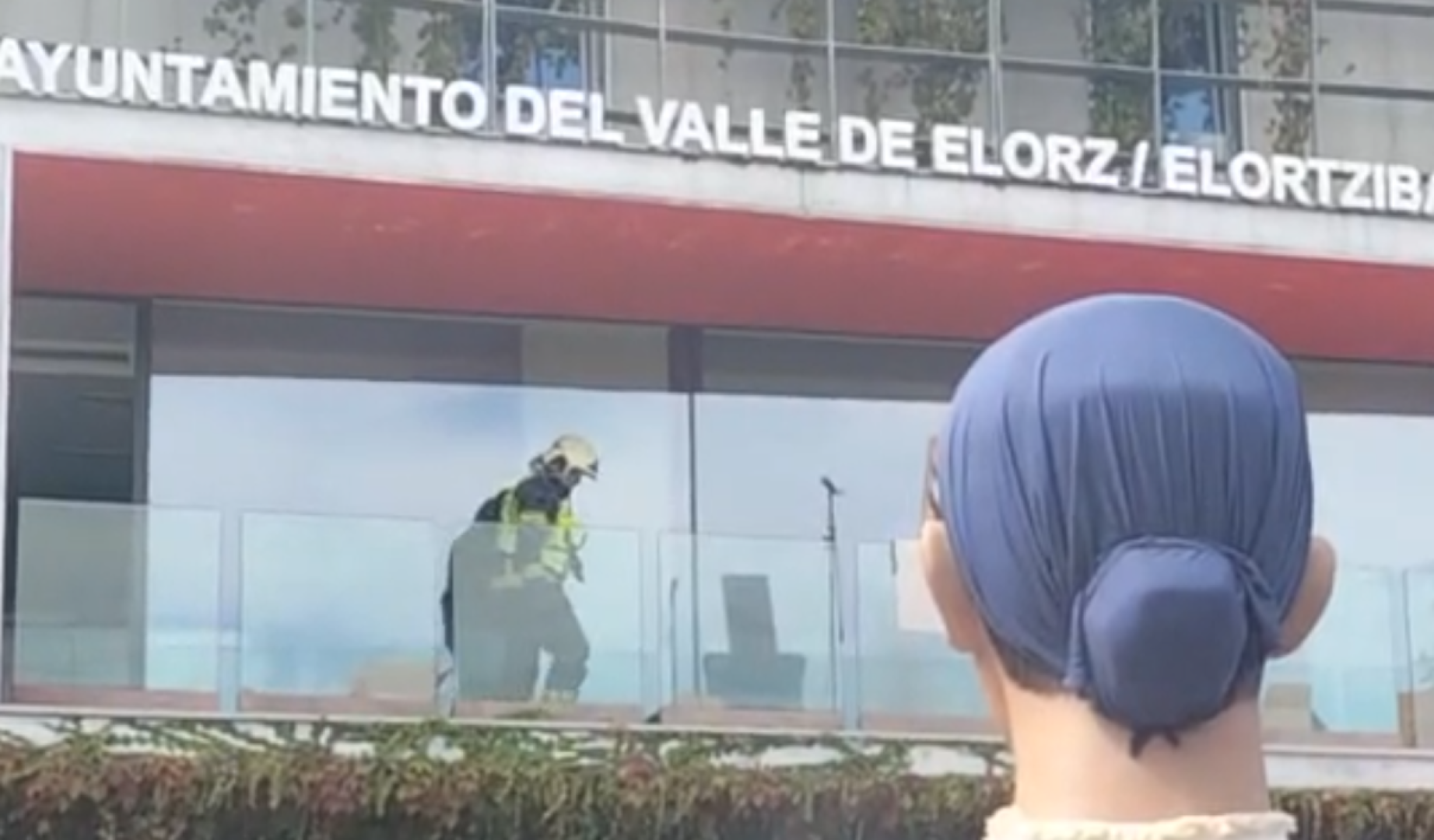 Vídeo del Ayuntamiento de Noáin tras las explosión de varios cohetes entre la multitud