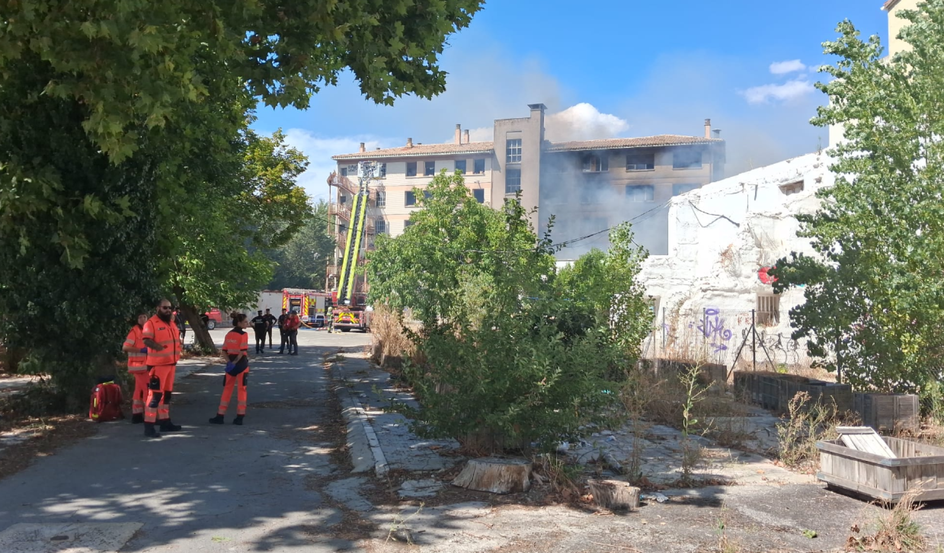 Vídeo de la situación en la antigua ikastola Jaso en Echavacoiz