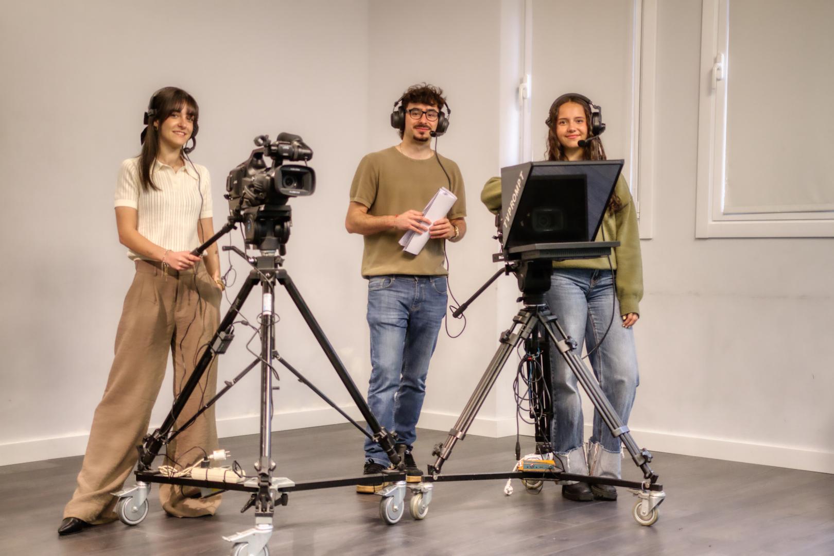 Alumnado del Doble Grado Superior de Realización + Producción de Proyectos Audiovisuales y Espectáculos de Foro Europeo