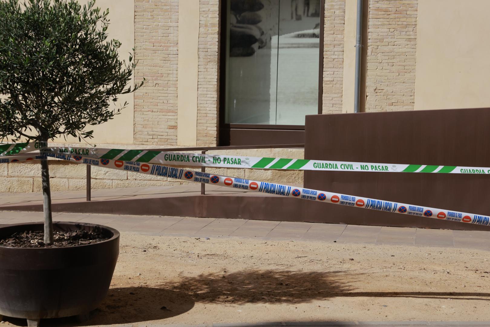 Acordonado el acceso al Museo de Villena