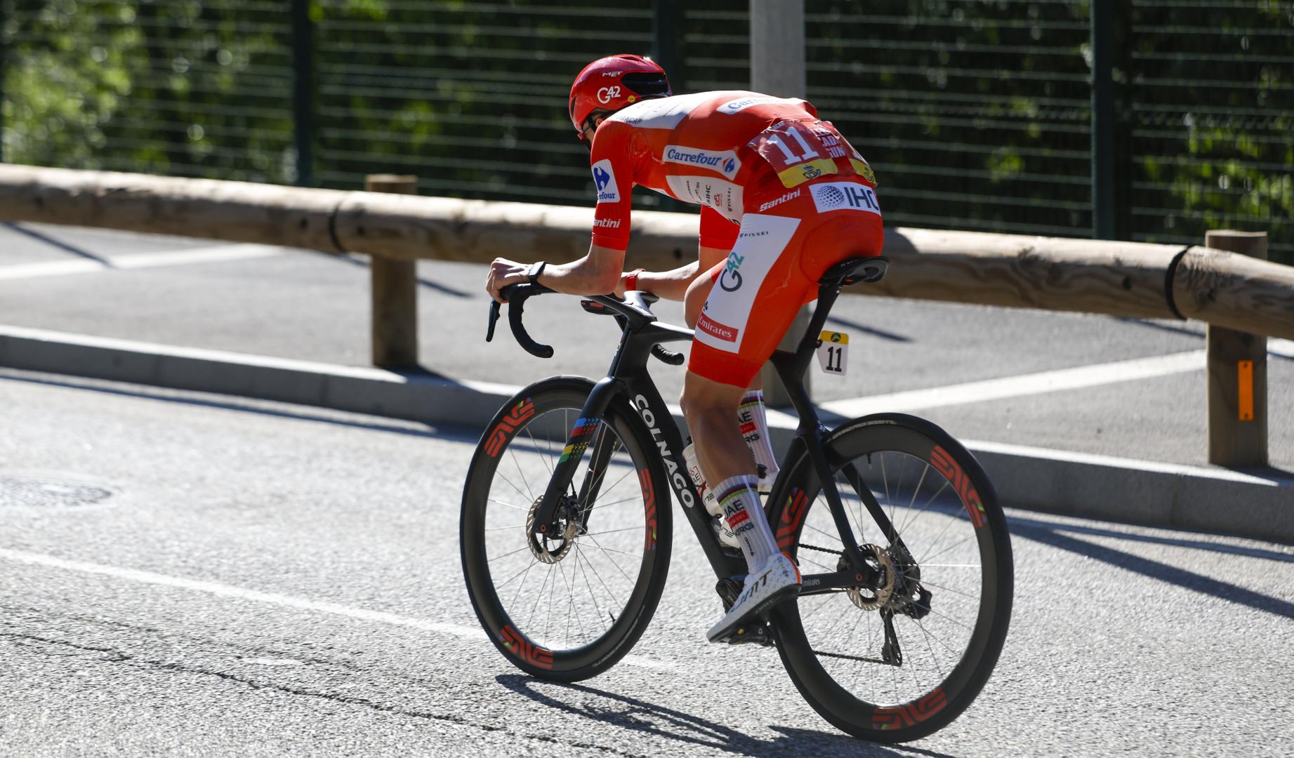 Tadej Pogacar durante la cuarta etapa de La Vuelta a España