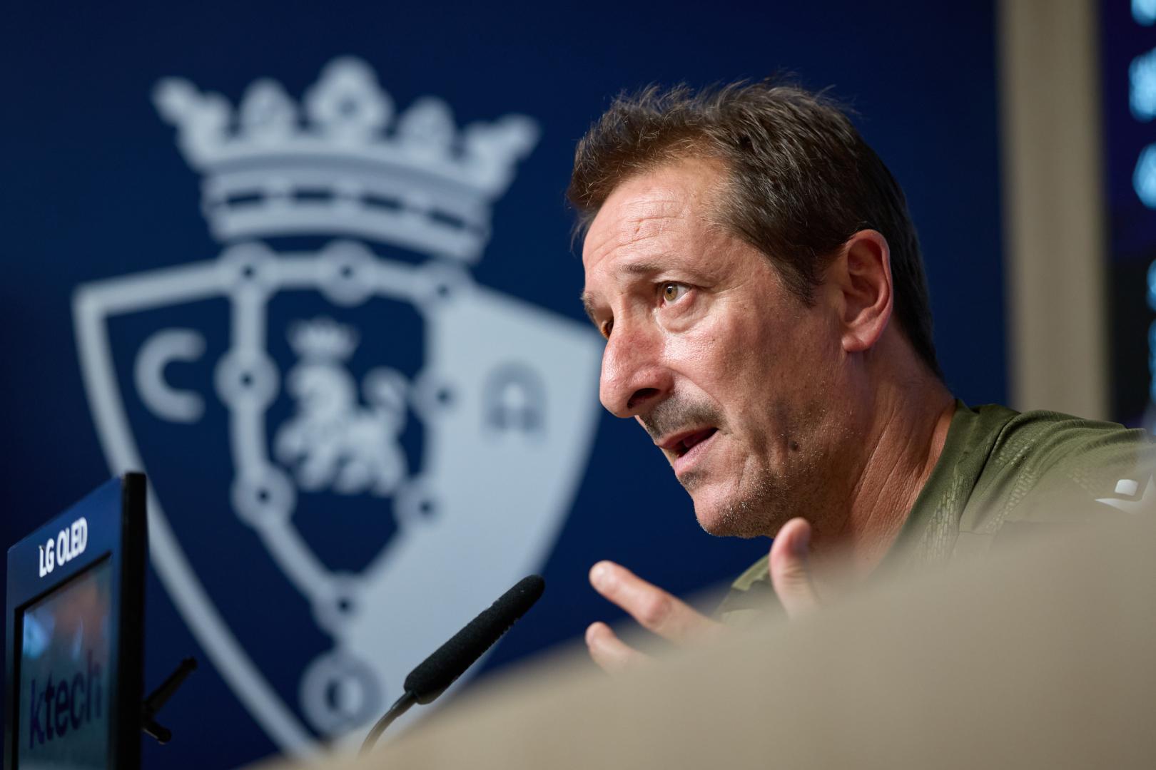 Rueda de prensa previa al partido de Luís Ramis.