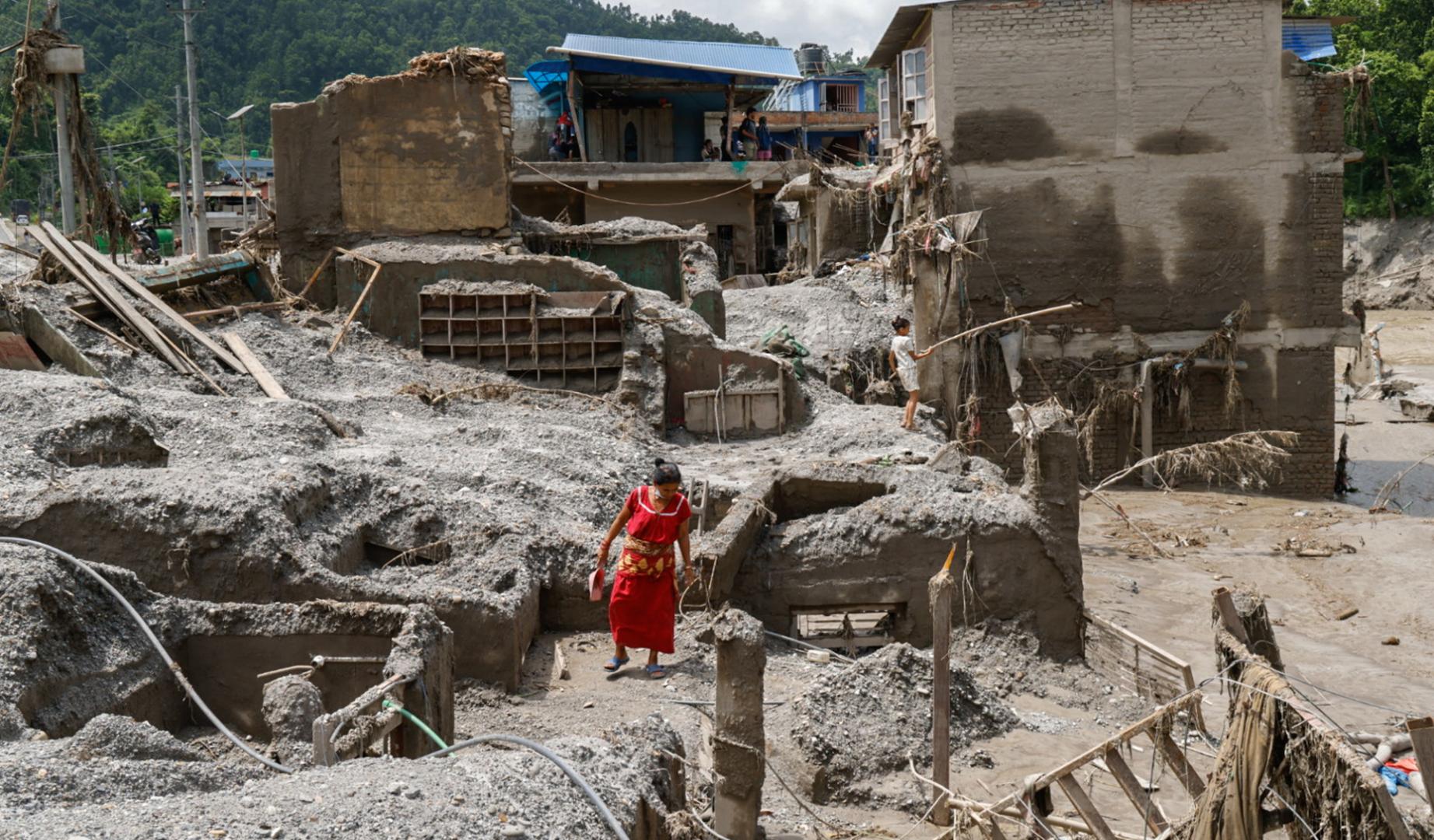 Dhading (Nepal) tras la riada