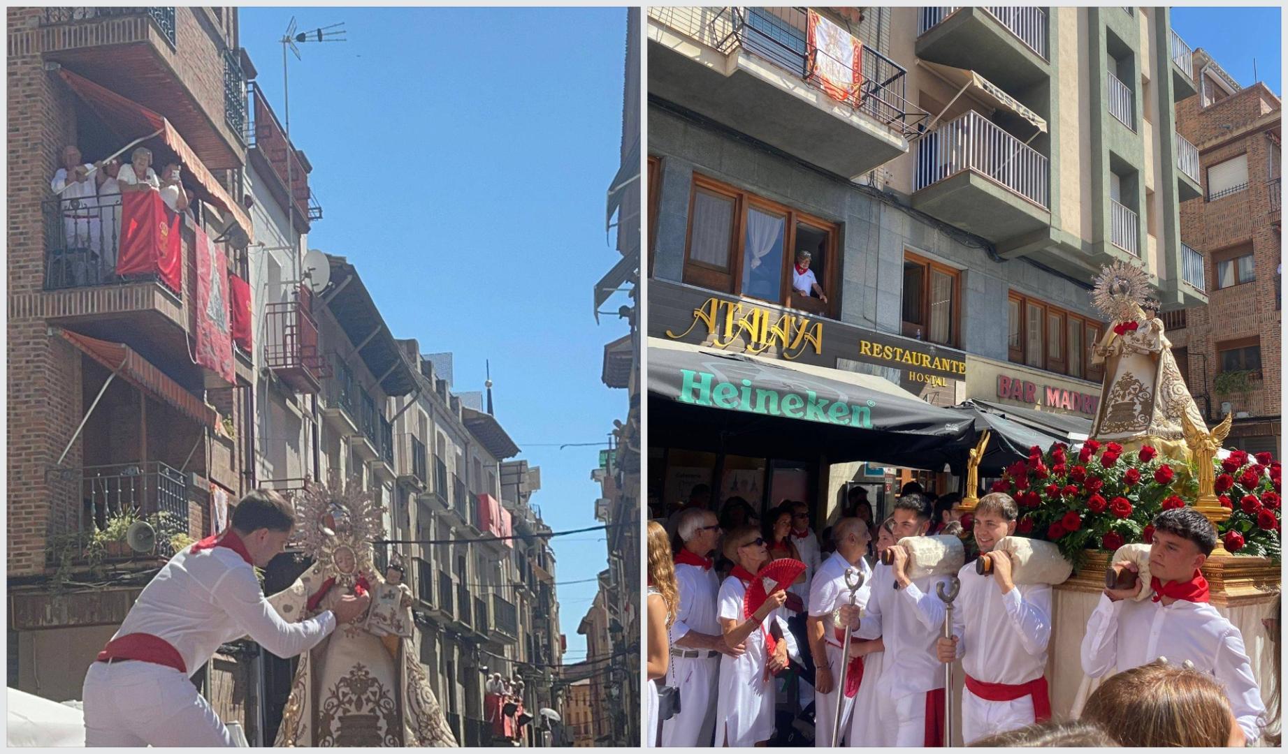 Imágenes de la procesión de fiestas de Peralta