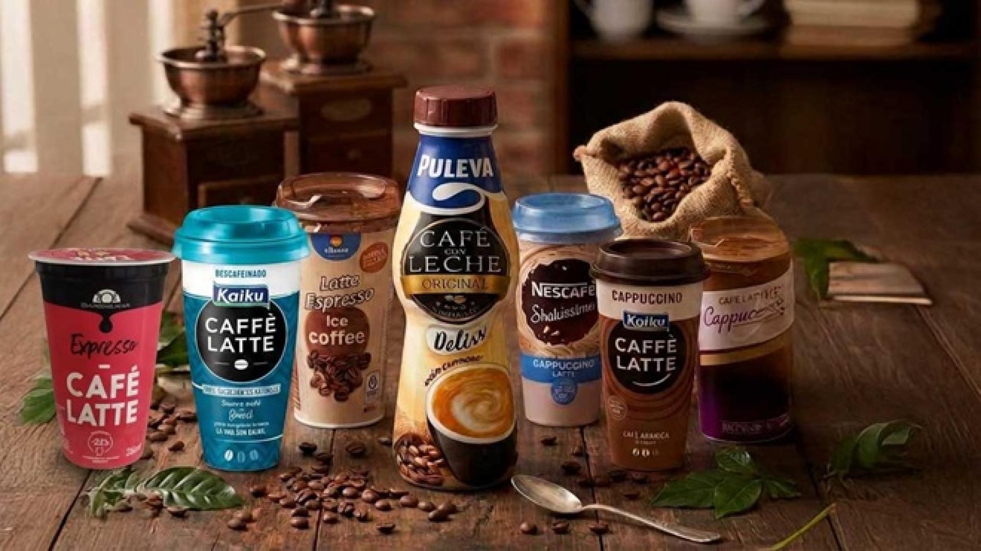 Imagen de algunos de los cafés fríos analizados por la OCU