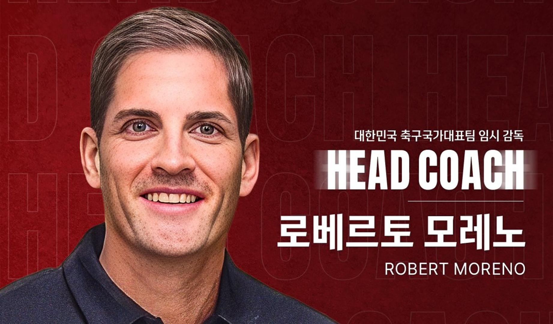 El español Robert Moreno es nombrado seleccionador interino de Corea del Sur