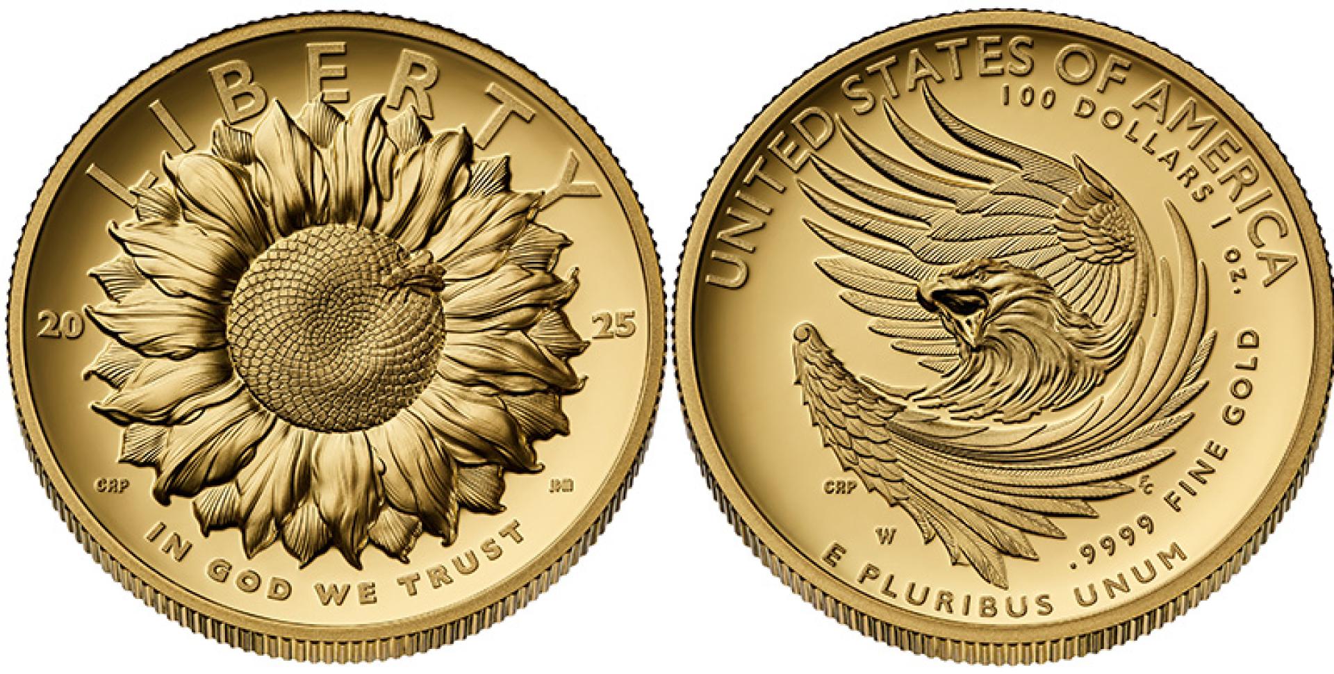 Moneda de oro, 100 dólares, “American Liberty"
