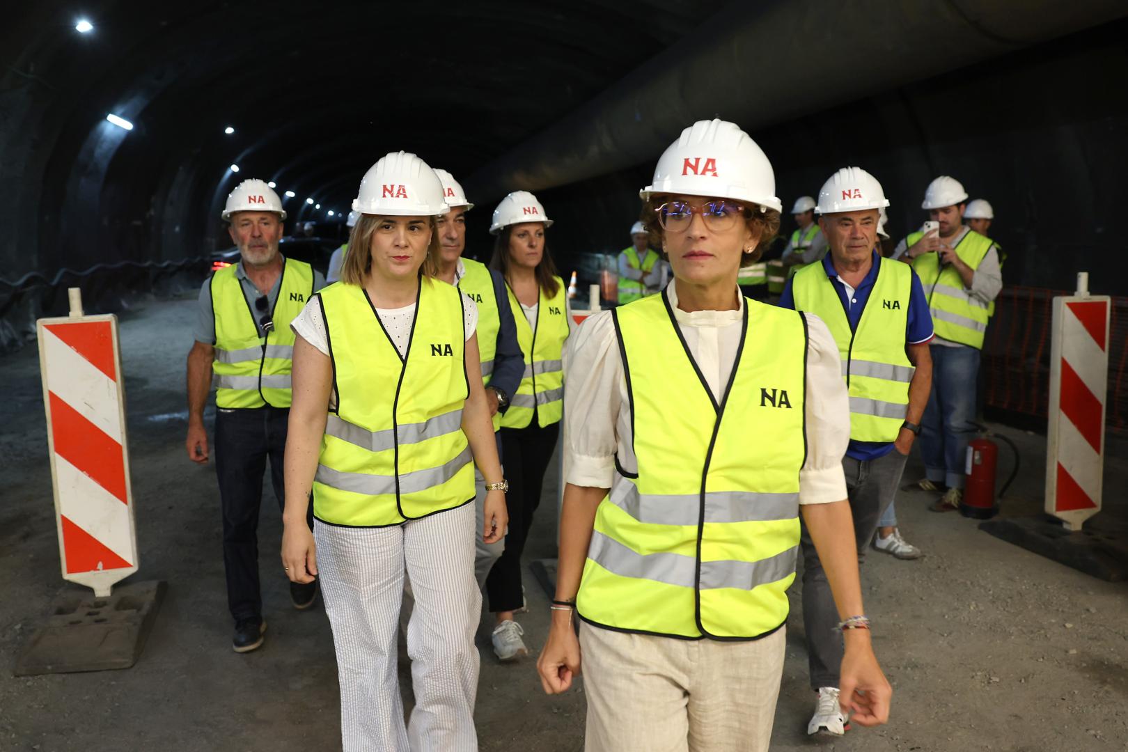 María Chivite, el 19 de junio de 2026 en el cale del túnel de Belate