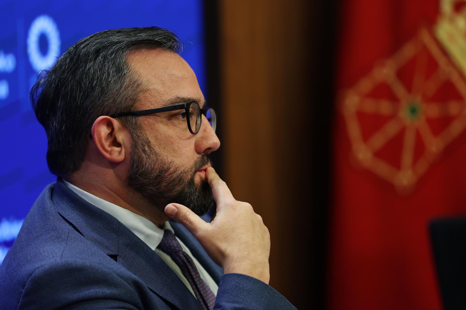 El vicepresidente del Gobierno de Navarra, Javier Remírez