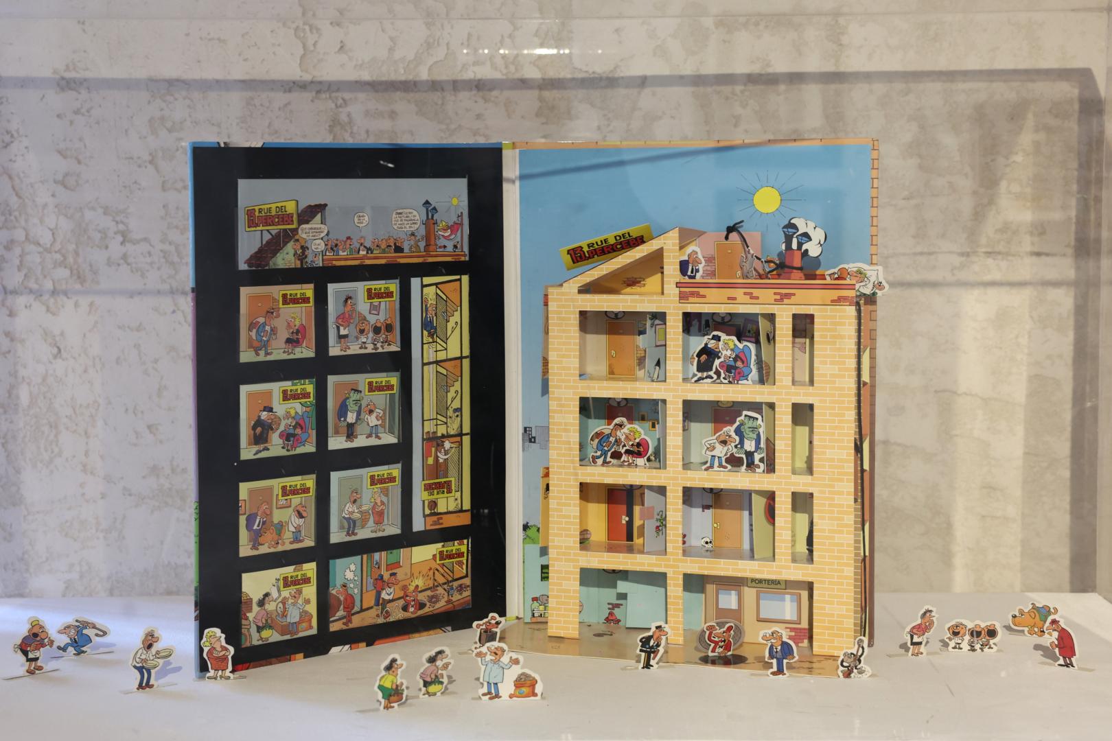 HOMENAJE A ‘13, RUE DEL PERCEBE’. Más de 40 artistas han reinterpretado el célebre edificio de vecinos que creó Francisco Ibáñez. El próximo día 16, el colectivo Kanpai Jotze creará su propia versión de ‘13, Rue del Percebe’ en una intervención ante el público, en Condestable.