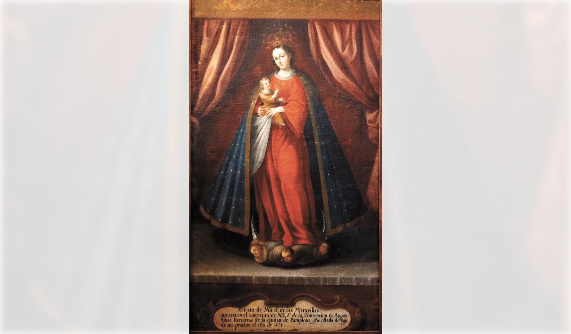 Virgen de las Maravillas del Museo de Santa Mónica de Puebla, por José Joaquín Magón, c. 1757