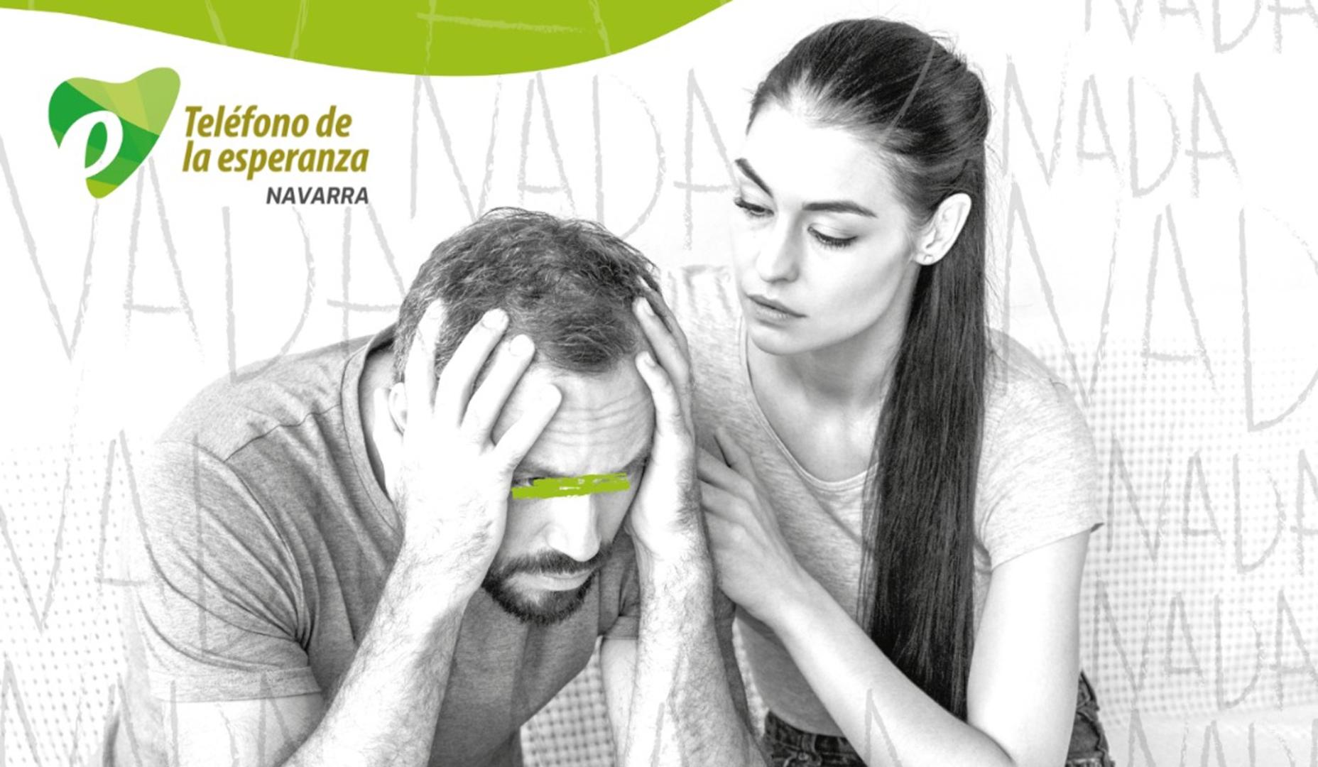 Cartel de la campaña "Cuando solo ves… NADA", del Teléfono de la Esperanza