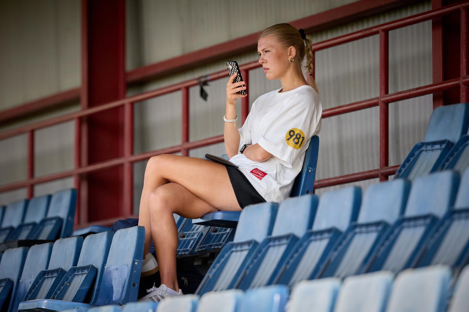 Matilda Larsson, el pasado lunes en Tajonar