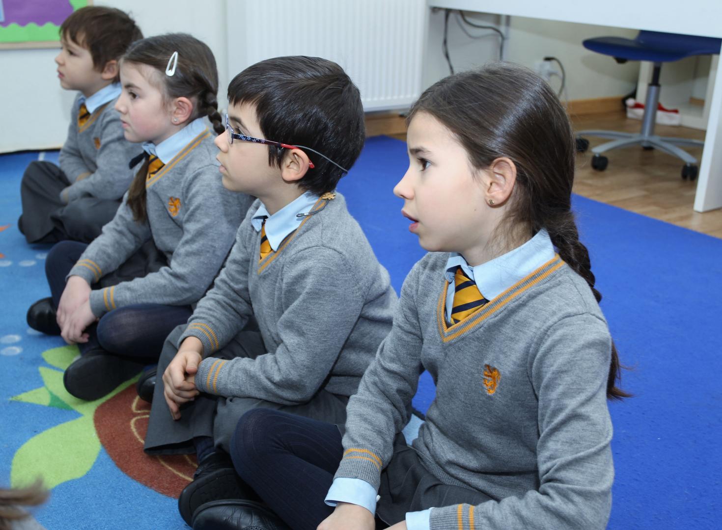 Alumnos de The British School of Navarra, en una imagen de archivo.