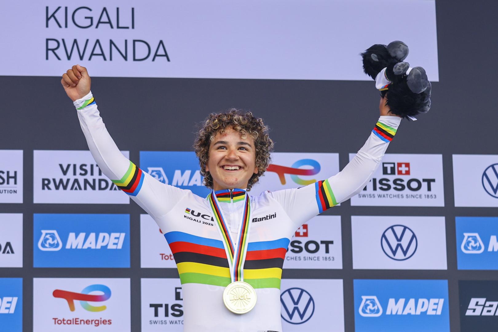 La ciclista pamplonesa Paula Ostiz se proclamó campeona del mundo júnior en la prueba de línea el año pasado en Kigali