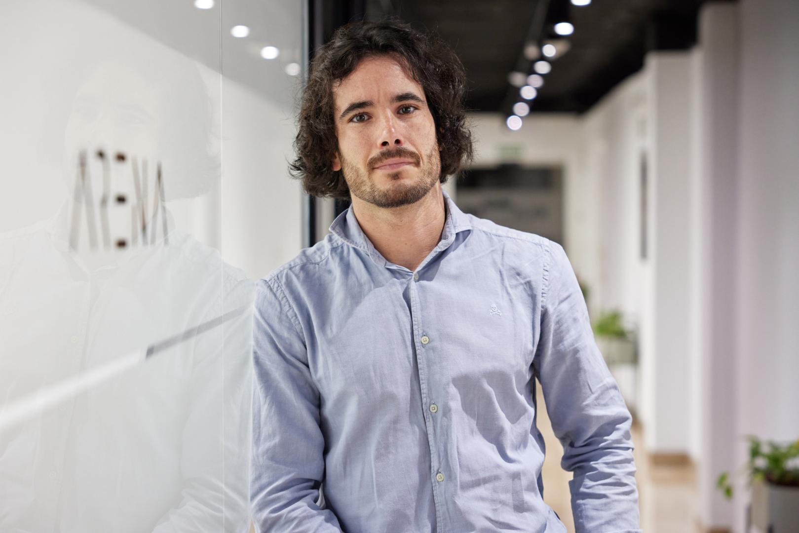 A* Jesús Garzaron F* 2023_11_02 T* Javier Marín, responsable en Pamplona de Arena Green Power L* Calle Arcadio María Larraona