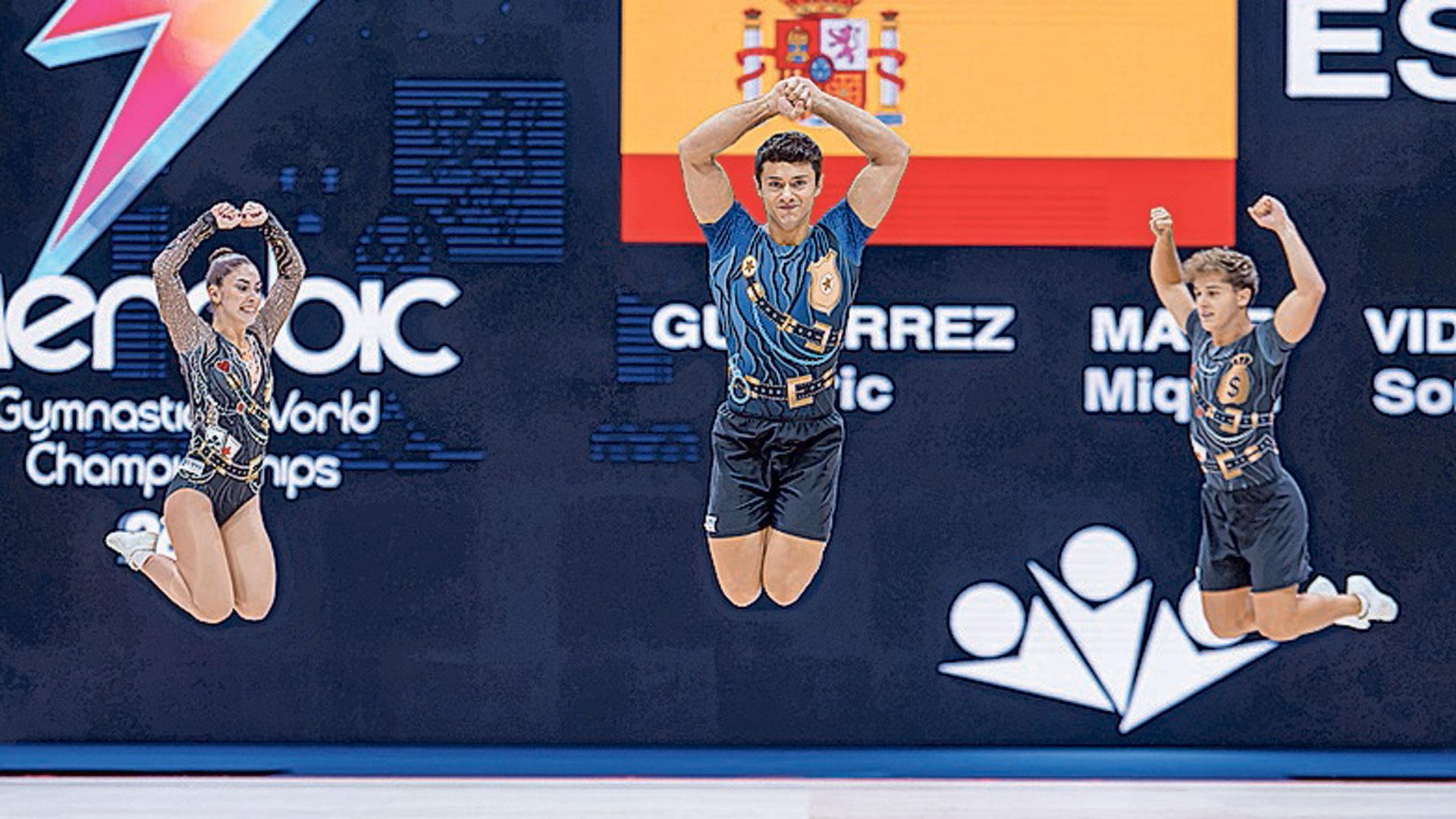 Sonia Vidal, Miquel Mañé y Eric Gutiérrez, bronce en el Mundial