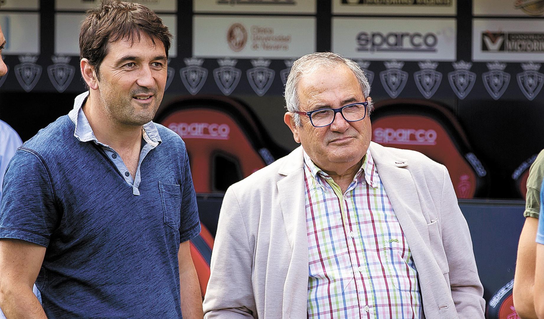 Braulio y Sabalza, poco después de su fichaje en 2017