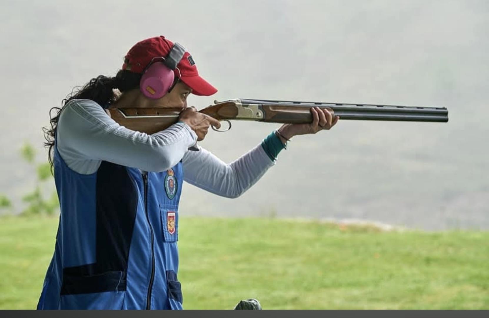 Patricia Mazo, durante uno de los entrenamientos previos al inicio de la competición.