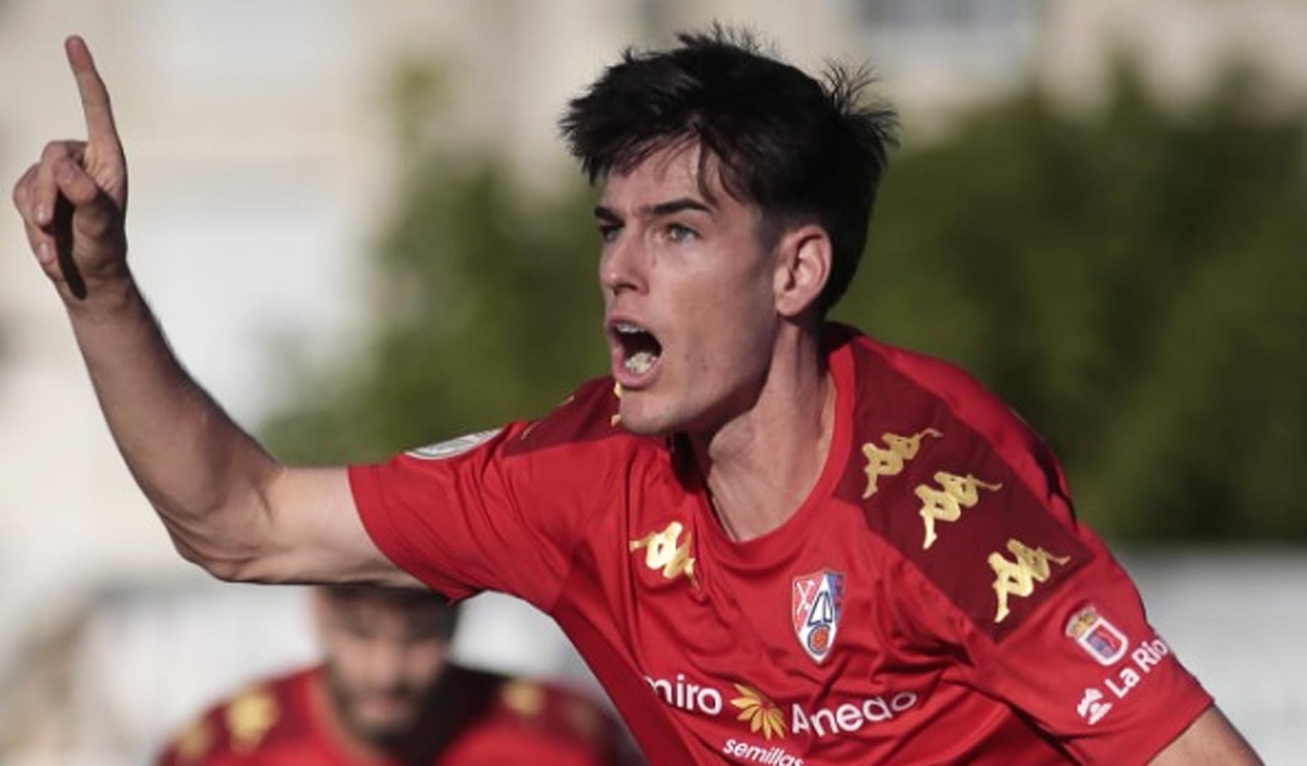 El jugador del Calahorra, Marcos Díaz