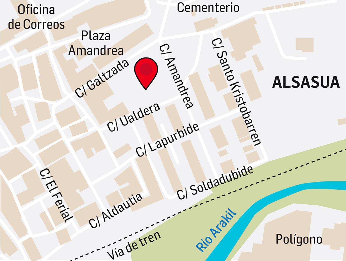 Último localizador, en de Alsasua, donde se ubican las viviendas a sorteo
