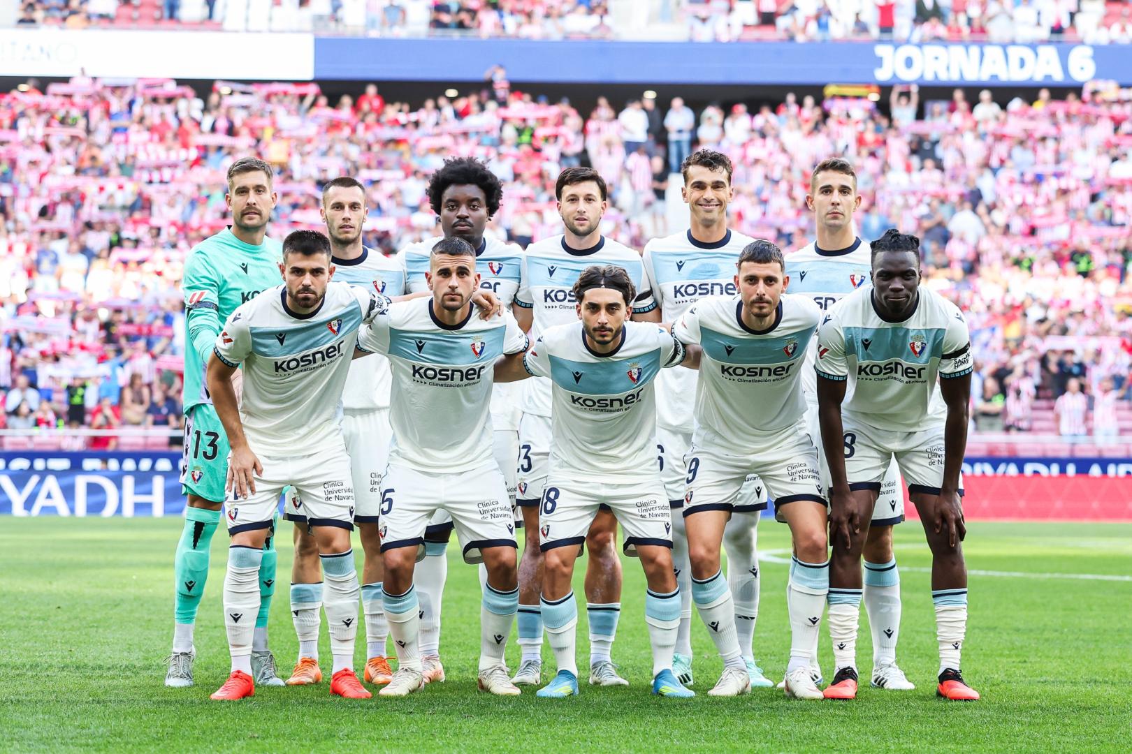 Alineación de Osasuna en el Metropolitano