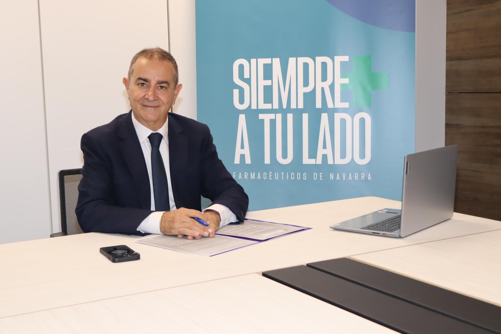 Alberto Mantilla, Presidente del Colegio de Farmacéuticos de Navarra