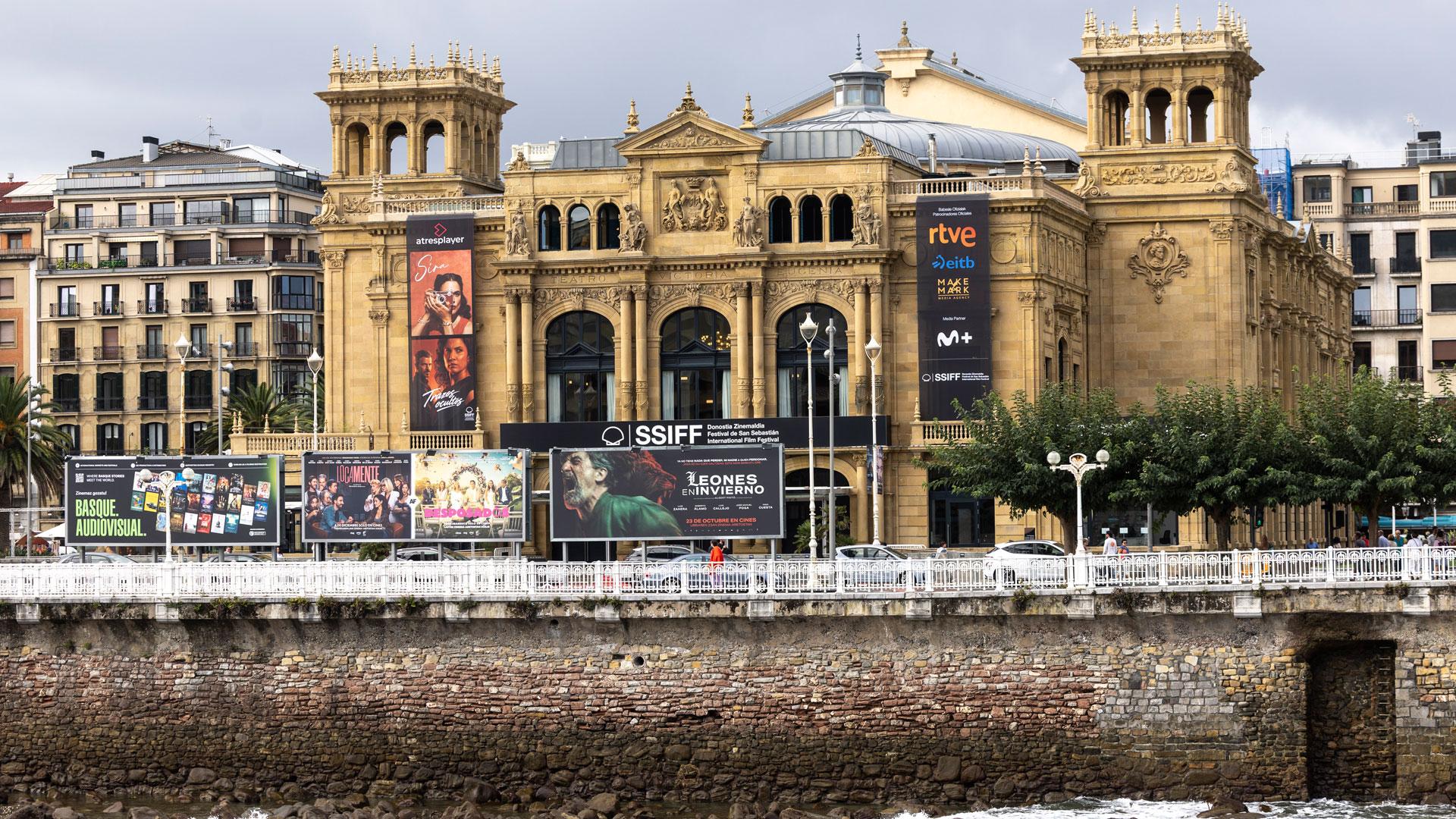 Vista del teatro Victoria Eugenia, una de las sedes del Festival de Cine de San Sebastián
