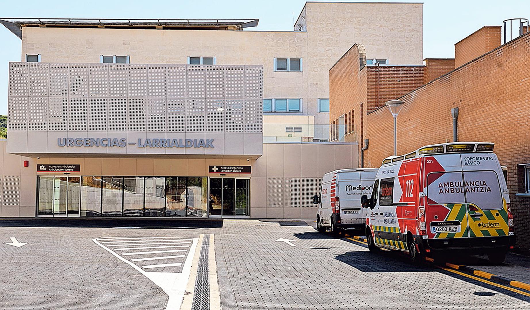 Exterior del servicio de Urgencias del Hospital de Estella tras la reforma realizada