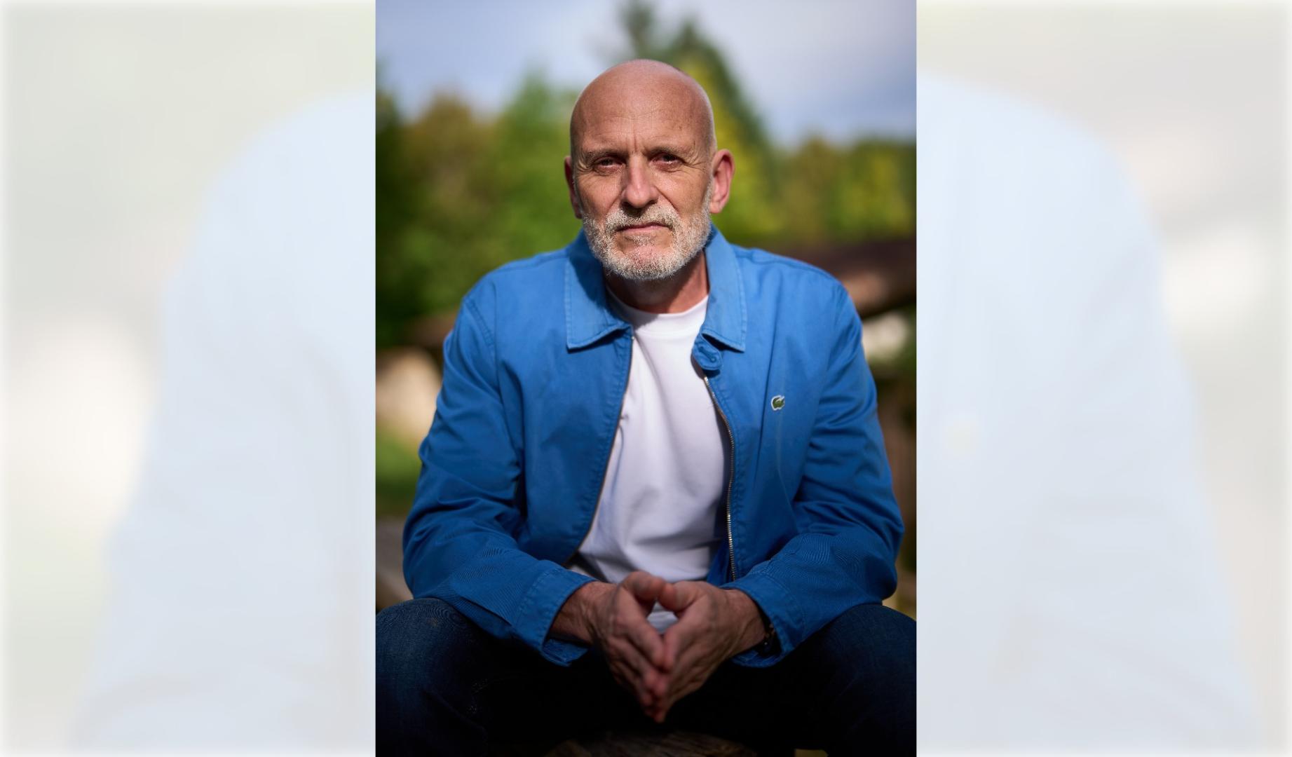 Alejandro Palomas, fotografiado en el Señorío de Bertiz