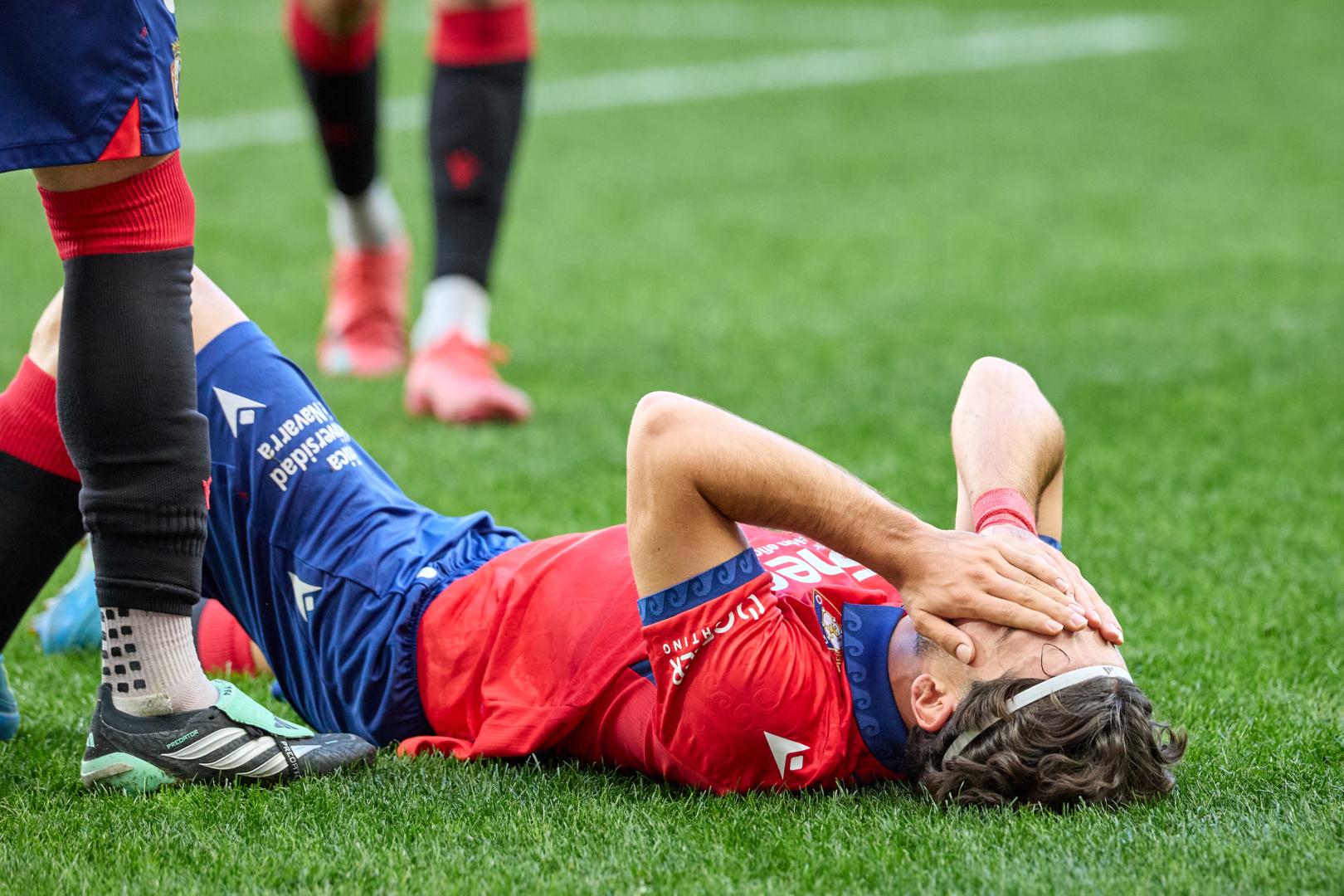 Raúl Moro rompió a llorar tras la lesión muscular de este domingo