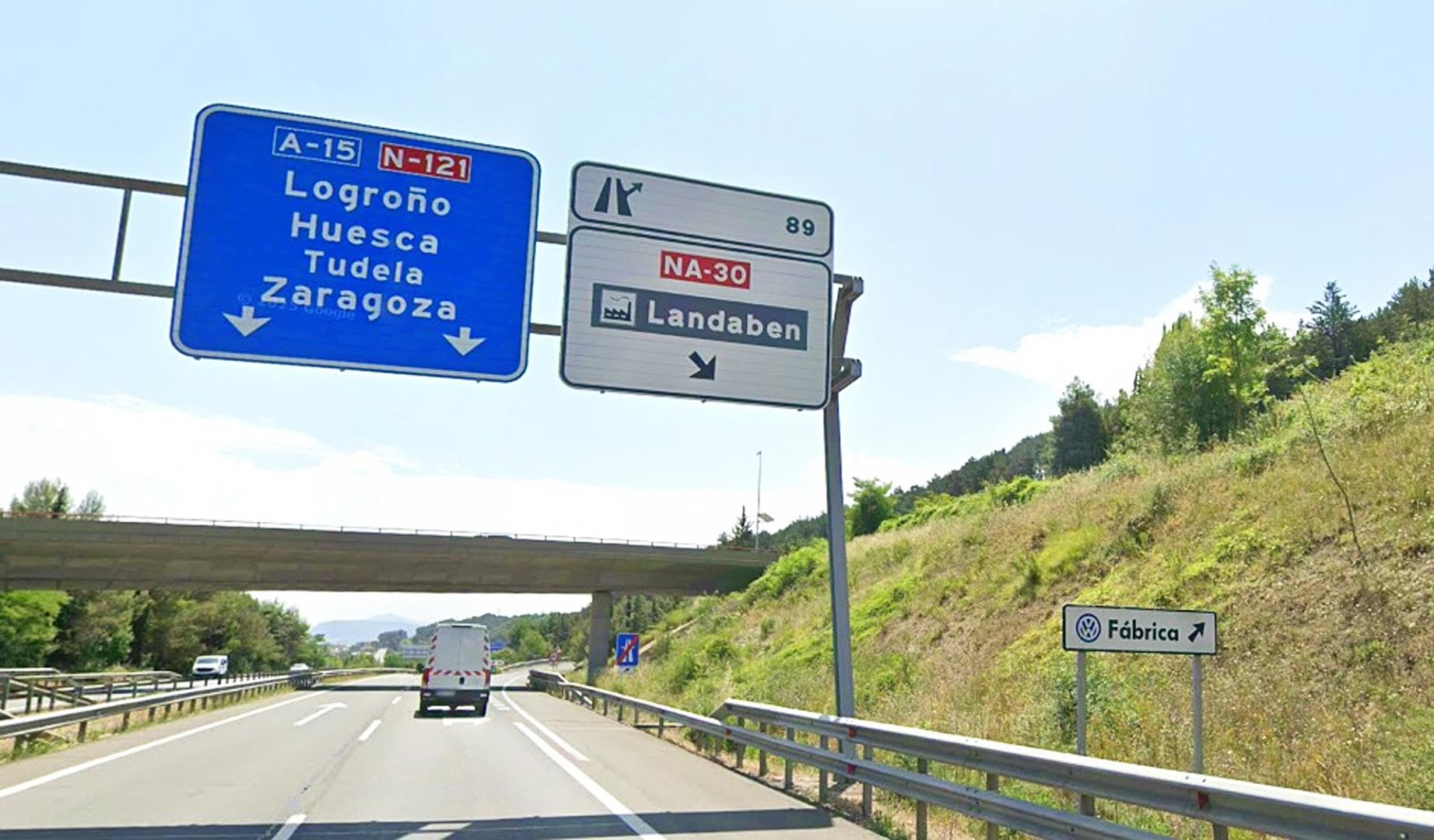 Acceso a Landaben en la NA-30 que se cortará del 23 de septiembre al 15 de octubre por obras