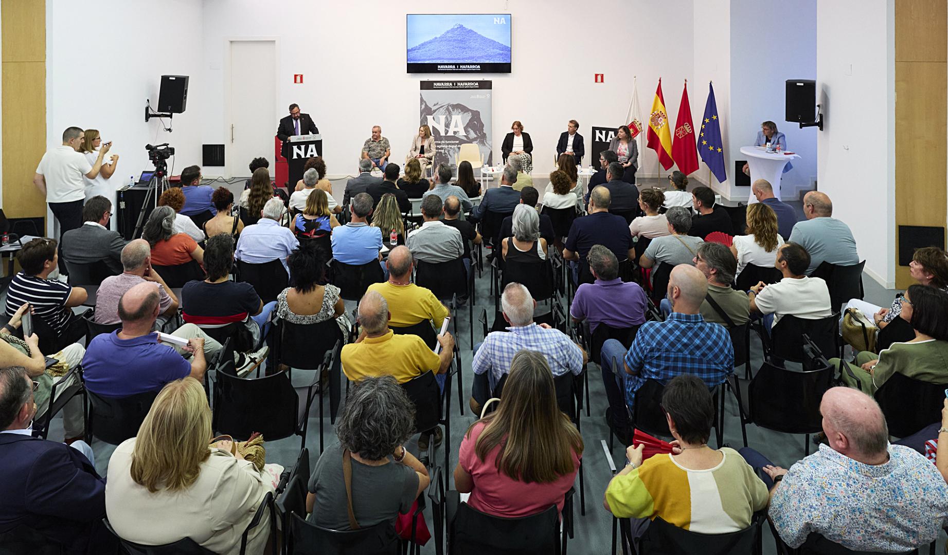 Público asistente a la presentación de Marca Navarra en Estella